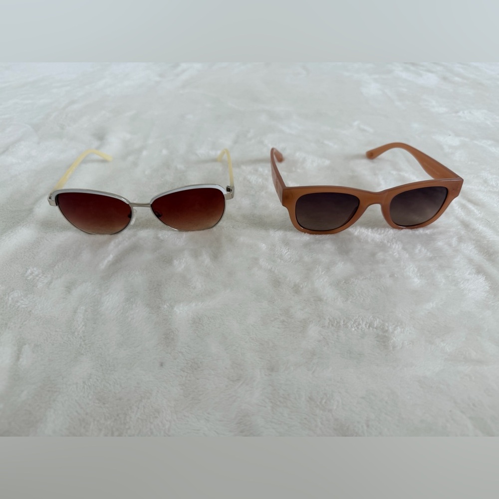 2 Pair Women’s Sunglasses.  Reaction Kenneth Cole and Lucky Brand. Never worn